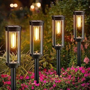 Solar Pathway Lights - 8 Pack Outdoor Set