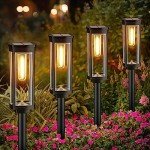 Solar Pathway Lights - 8 Pack Outdoor Set