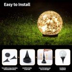 Solar Globe Lights for Patio and Garden Decor