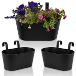 Stylish Set of 3 Hanging Outdoor Planters