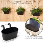 Stylish Set of 3 Hanging Outdoor Planters