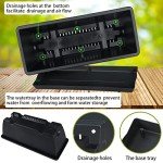 10-Pack Black Rectangular Window Box Planters