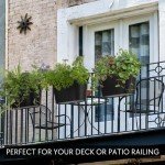 Stylish Set of 3 Hanging Outdoor Planters