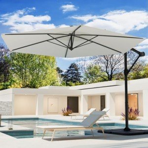 Cosiest 10FT Offset Patio Umbrella with Crank