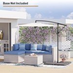 Cosiest 10FT Offset Patio Umbrella with Crank
