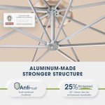 12 FT Offset Cantilever Patio Umbrella with Tilt
