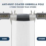 12 FT Offset Cantilever Patio Umbrella with Tilt