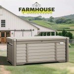YITAHOME 120 Gallon Waterproof Outdoor Storage Box