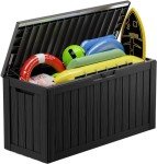 Waterproof 80 Gallon Outdoor Storage Deck Box