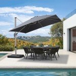 10' x 10' Champagne Square Patio Umbrella