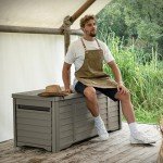 YITAHOME 120 Gallon Waterproof Outdoor Storage Box