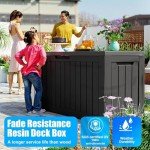 Waterproof 80 Gallon Outdoor Storage Deck Box