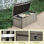 YITAHOME 120 Gallon Waterproof Outdoor Storage Box