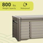 YITAHOME 120 Gallon Waterproof Outdoor Storage Box