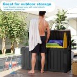 Waterproof 80 Gallon Outdoor Storage Deck Box