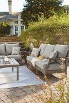 Ashley Visola Gray Outdoor Patio Sofa with Cushion