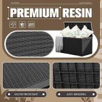 Large Waterproof Outdoor Storage Deck Box - 100 Gallon