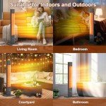 9-Level Outdoor Patio Heater for Garages & Backyards