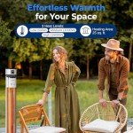 SereneLife 1500W Electric Infrared Patio Heater