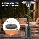 48,000 BTU Propane Patio Heater with Table Design