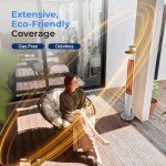 SereneLife 1500W Electric Infrared Patio Heater