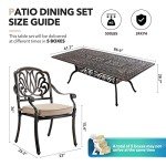 9-Piece Retro Outdoor Dining Set for 8