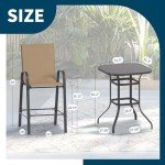 5-Piece All-Weather Patio Bistro Set
