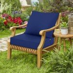 Navy Deep Seat Outdoor Chair Cushion Set
