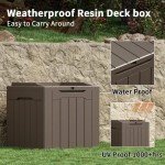 Greesum Weatherproof 31-Gallon Outdoor Storage Box