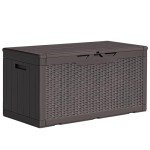 Greesum 100 Gallon Resin Patio Storage Box