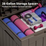 Greesum Weatherproof 31-Gallon Outdoor Storage Box