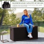 Greesum 100 Gallon Resin Patio Storage Box