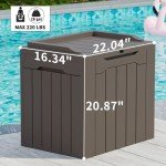 Greesum Weatherproof 31-Gallon Outdoor Storage Box