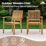 7-Piece Acacia Wood Patio Dining Set for 6