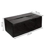 Extra Large Black Patio Cushion Storage Cover