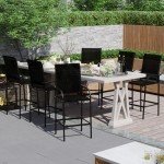 Sundale Outdoor Metal Bar Stool Set of 2