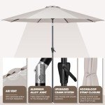 9ft Patio Market Umbrella with Tilt & Crank