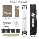 OUTFINE 10x10' Pop-Up Patio Canopy Tent