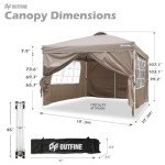 OUTFINE 10x10' Pop-Up Patio Canopy Tent