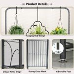 3-Tier Outdoor Indoor Plant Stand - Dark Grey