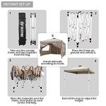 OUTFINE 10x10' Pop-Up Patio Canopy Tent