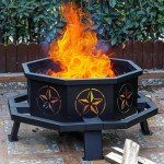 Verdeluxe 35-Inch Octagonal Wood Burning Fire Pit