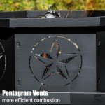 Verdeluxe 35-Inch Octagonal Wood Burning Fire Pit