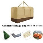 Extra Large Waterproof Patio Cushion Storage Bag