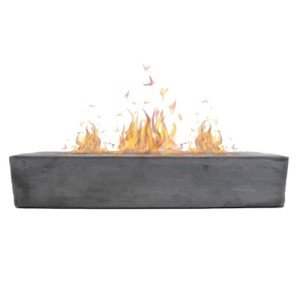Large Rectangle Tabletop Fire Pit - Portable Fireplace
