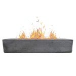 Large Rectangle Tabletop Fire Pit - Portable Fireplace