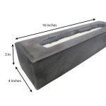 Large Rectangle Tabletop Fire Pit - Portable Fireplace