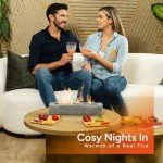 Large Rectangle Tabletop Fire Pit - Portable Fireplace