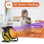 1500W Outdoor Patio Heater with Fast Heating