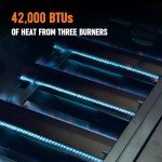 Hygrill Premium 3-Burner Stainless Steel Outdoor Grill